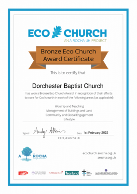 Image 27 from Eco Church | Dorchester Baptist Church
